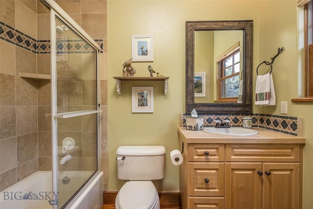 390 Hayrake Ln, Bozeman, MT 59715 - bathroom featuring vanity and shower / bath combination with glass door