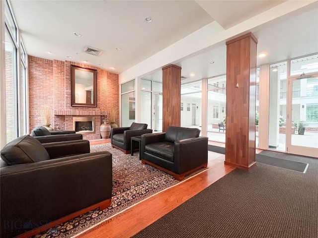 140 Village Crossing Way Unit 1J, Bozeman, MT 59715 - lobby featuring recessed lighting and brick wall