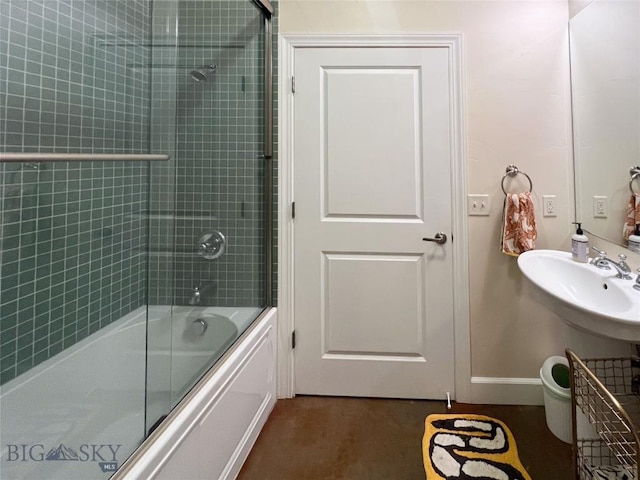 140 Village Crossing Way Unit 1J, Bozeman, MT 59715 - full bath with enclosed tub / shower combo and a sink