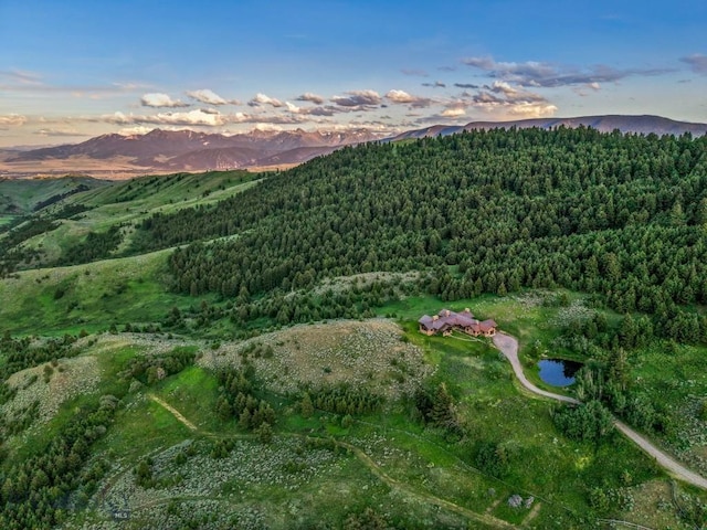 94 Sky Band Trl, Livingston, MT 59047 - view of property location with a heavily wooded area and mountains