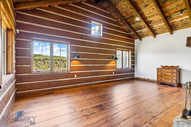 94 Sky Band Trl, Livingston, MT 59047 - bonus room featuring wood ceiling, wood walls, and hardwood / wood-style floors