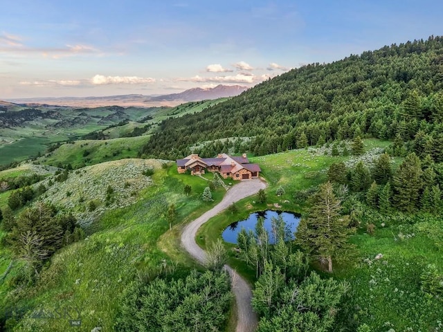 94 Sky Band Trl, Livingston, MT 59047 - aerial view at dusk of a forest view and a water view