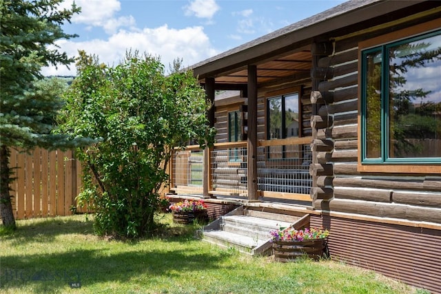107 Antelope Meadows Rd, Ennis, MT 59729 - property entrance featuring log exterior