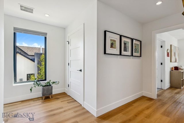 1492 Windrow Dr, Bozeman, MT 59718 - hall featuring light wood-style floors and recessed lighting