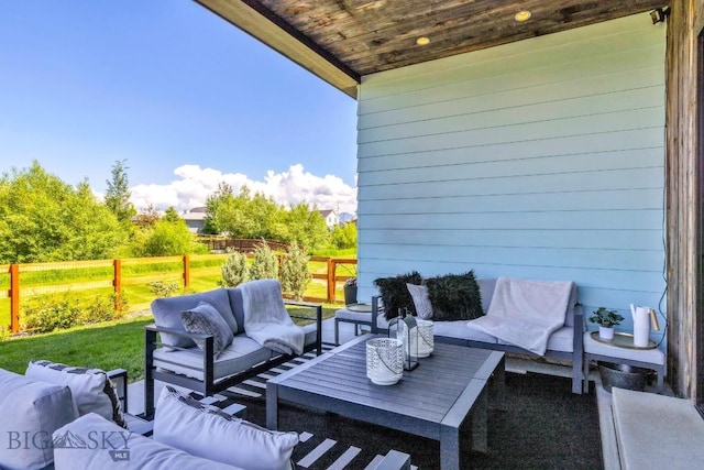 1492 Windrow Dr, Bozeman, MT 59718 - view of patio featuring outdoor lounge area
