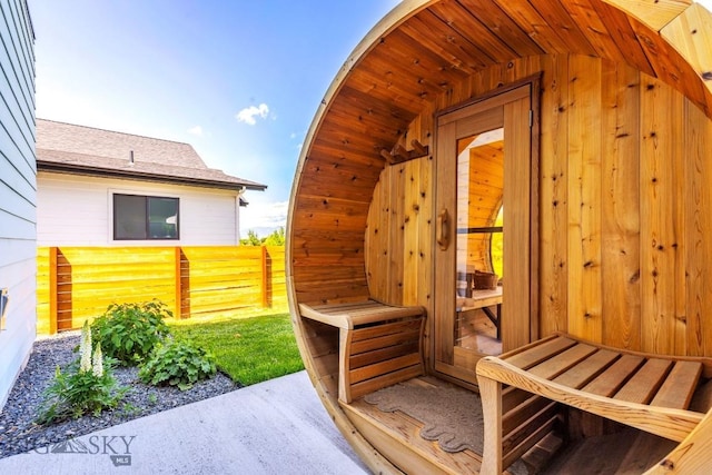 1492 Windrow Dr, Bozeman, MT 59718 - relaxing sauna featuring wood walls and carpet floors