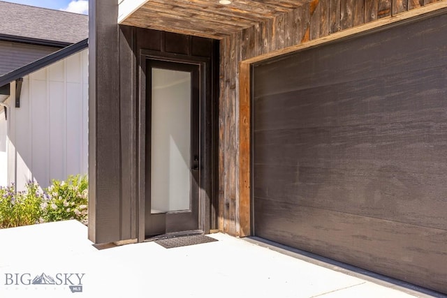 1492 Windrow Dr, Bozeman, MT 59718 - property entrance with board and batten siding