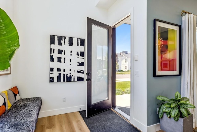 1492 Windrow Dr, Bozeman, MT 59718 - foyer entrance with wood finished floors and baseboards