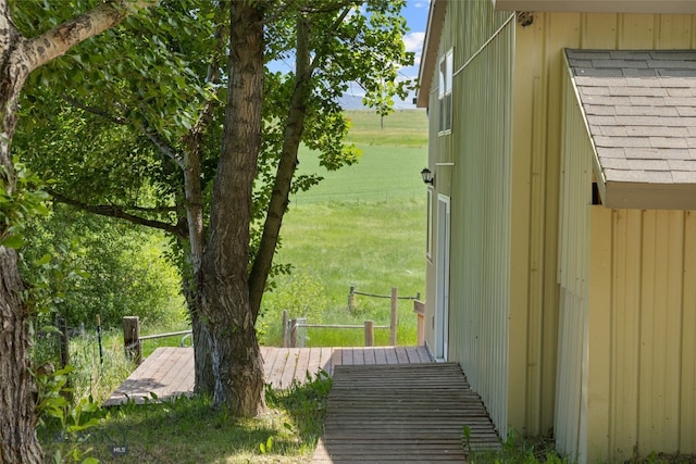 120 N Pine Butte, Bozeman, MT 59718 - view of yard featuring a wooden deck and a rural view