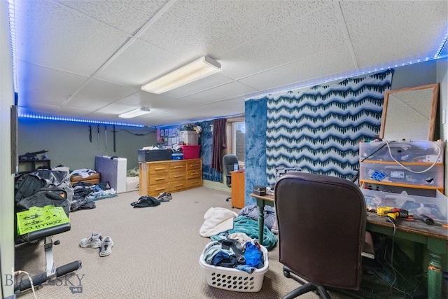 120 N Pine Butte, Bozeman, MT 59718 - carpeted office space featuring a paneled ceiling