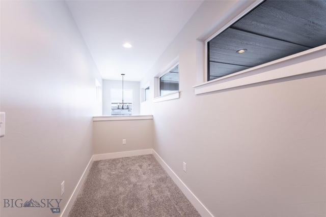 740 Rogers Way Unit A, Bozeman, MT 59718 - hall featuring carpet and recessed lighting