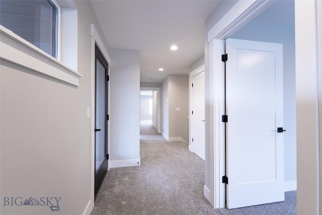740 Rogers Way Unit A, Bozeman, MT 59718 - hall with carpet floors and recessed lighting