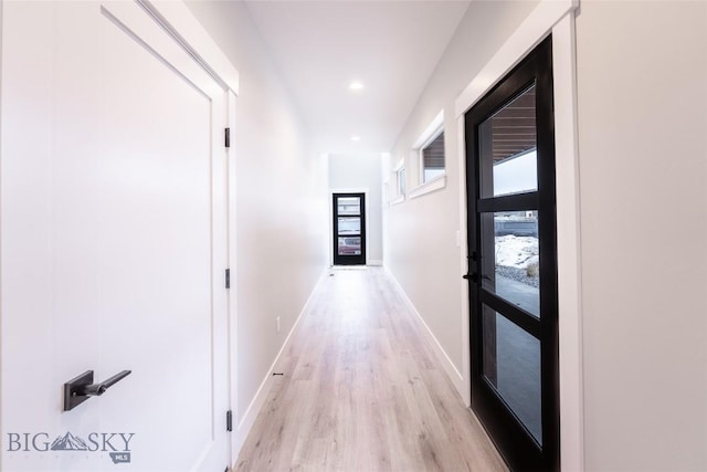 740 Rogers Way Unit A, Bozeman, MT 59718 - corridor featuring light wood finished floors and recessed lighting