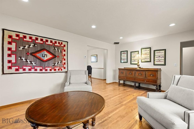 109 Cottonwood St, Manhattan, MT 59741 - sitting room with light wood-type flooring and recessed lighting