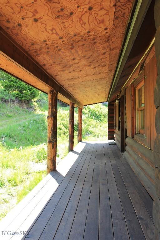 524 Grizzly Meadow Rd, Emigrant, MT 59027 - view of wooden terrace