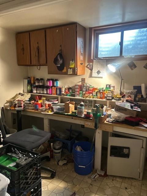 2936 Argyle St, Butte, MT 59701 - kitchen with brown cabinetry