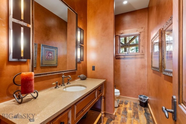 83 Peaks View Dr, Big Sky, MT 59718 - bathroom with wood finished floors and vanity