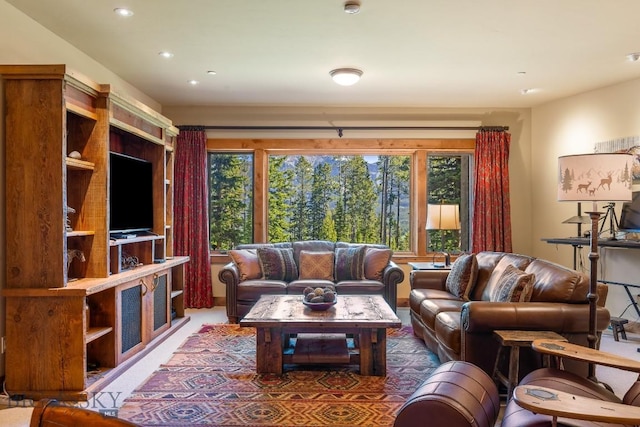 83 Peaks View Dr, Big Sky, MT 59718 - living area featuring recessed lighting