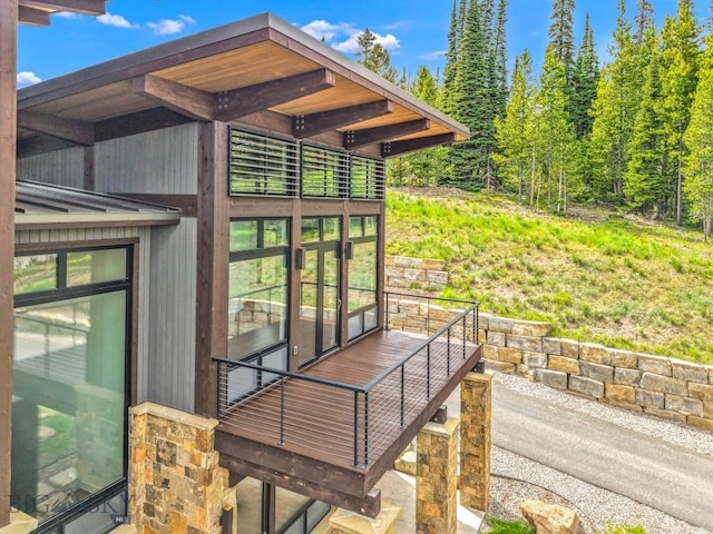 93 Goshawk Trl, Big Sky, MT 59716 - view of wooden deck