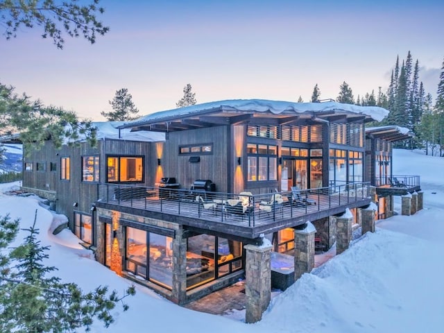 93 Goshawk Trl, Big Sky, MT 59716 - snow covered property