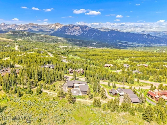93 Goshawk Trl, Big Sky, MT 59716 - aerial view of a mountainous background