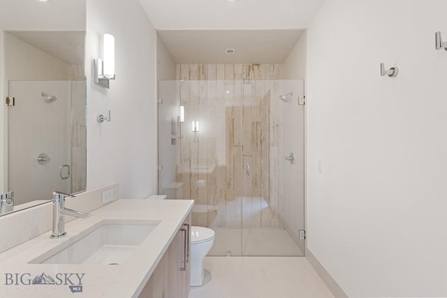 93 Goshawk Trl, Big Sky, MT 59716 - full bathroom with vanity and a shower stall