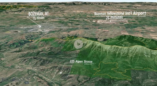 225 Alpen Strasse St, Bozeman, MT 59715 - aerial map of property and surrounding area
