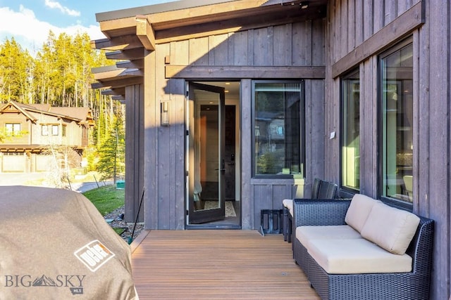 425 Outlook Trl, Big Sky, MT 59716 - entrance to property with board and batten siding