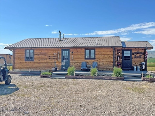 143 Aurora Ln, Dillon, MT 59725 - view of front of home featuring a metal roof