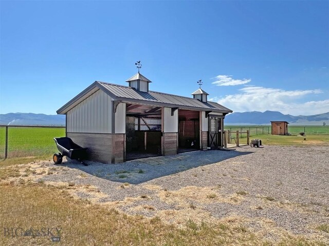 143 Aurora Ln, Dillon, MT 59725 - view of outbuilding with a mountain view and an exterior structure