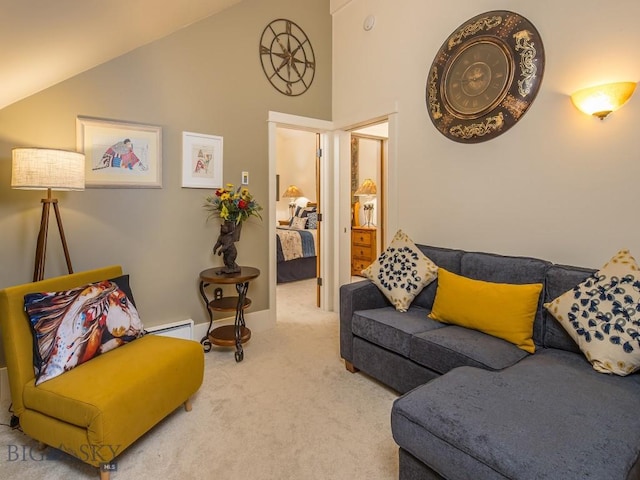 80 Crail Creek Ct Unit 616, Big Sky, MT 59716 - carpeted living room featuring vaulted ceiling