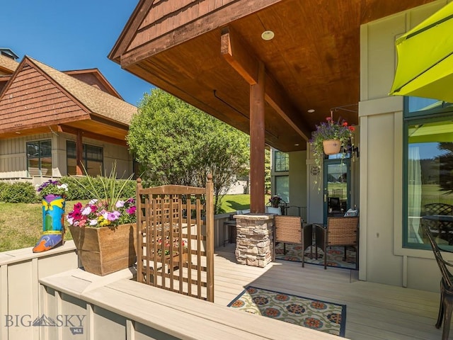 80 Crail Creek Ct Unit 616, Big Sky, MT 59716 - view of deck