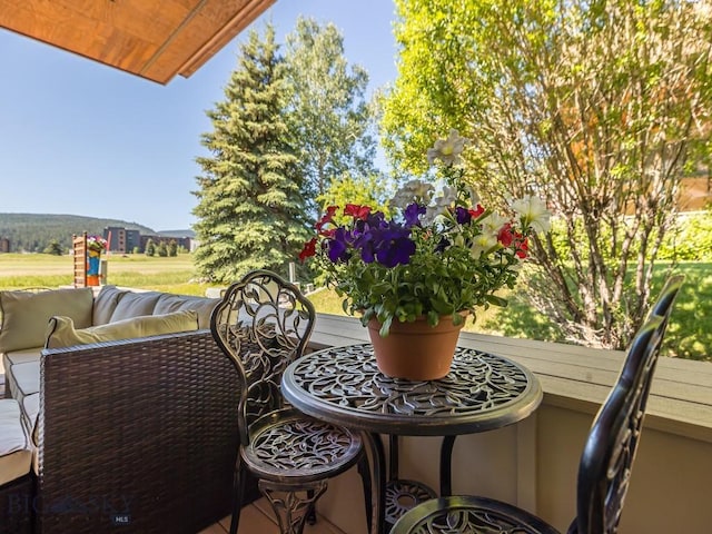 80 Crail Creek Ct Unit 616, Big Sky, MT 59716 - balcony featuring outdoor lounge area