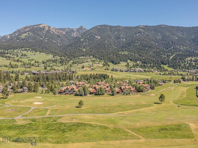 80 Crail Creek Ct Unit 616, Big Sky, MT 59716 - mountain view with a golf course
