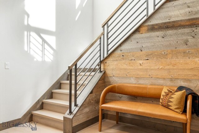 580 Outlook Trl Unit 42, Big Sky, MT 59730 - stairs featuring baseboards