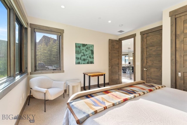 580 Outlook Trl Unit 42, Big Sky, MT 59730 - bedroom with recessed lighting and carpet floors