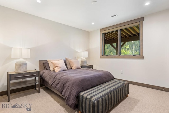 580 Outlook Trl Unit 42, Big Sky, MT 59730 - carpeted bedroom with recessed lighting