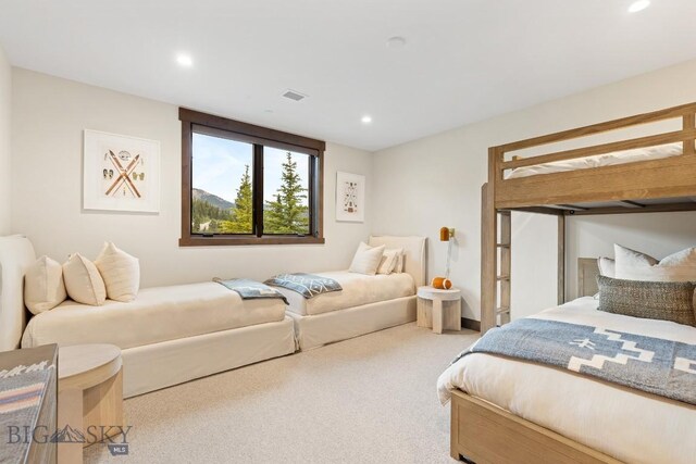 580 Outlook Trl Unit 42, Big Sky, MT 59730 - carpeted bedroom featuring recessed lighting
