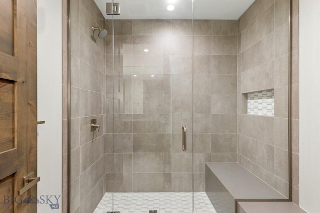580 Outlook Trl Unit 42, Big Sky, MT 59730 - full bathroom featuring a shower stall