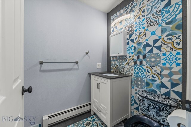 1304 Absaroka Ct, Livingston, MT 59047 - bathroom with baseboard heating and vanity