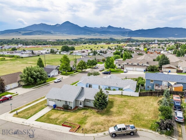 1304 Absaroka Ct, Livingston, MT 59047 - aerial view of residential area featuring a mountainous background