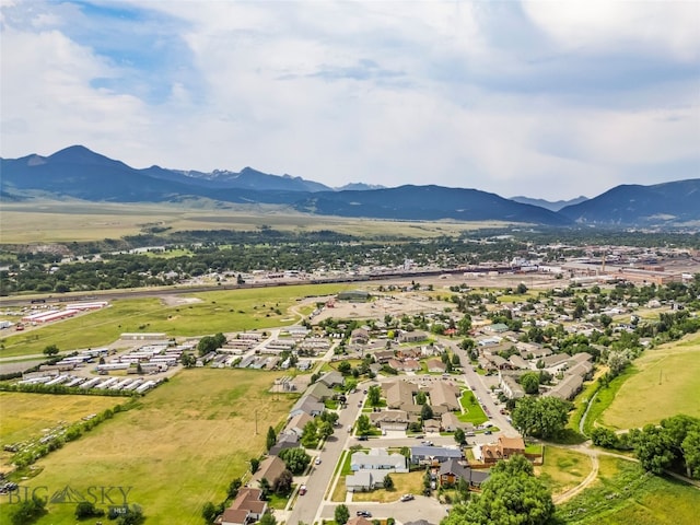 1304 Absaroka Ct, Livingston, MT 59047 - aerial view of property's location with a mountain backdrop