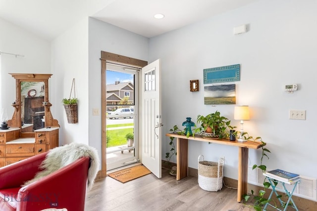 182 Snowy Owl Trl, Bozeman, MT 59718 - entrance foyer featuring wood finished floors