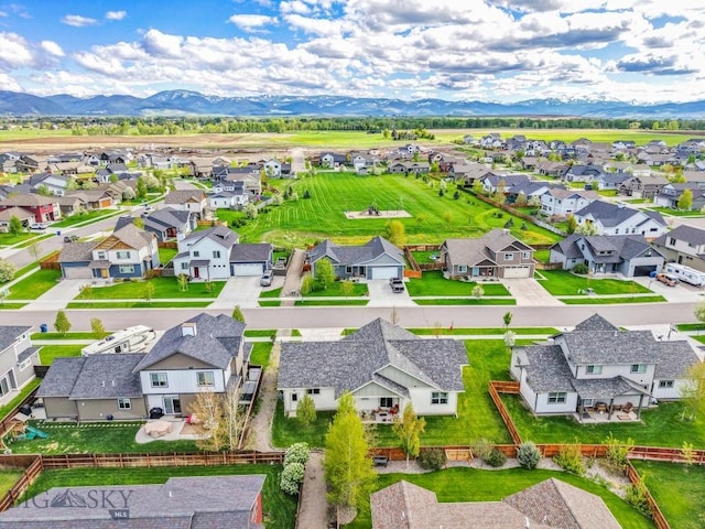 182 Snowy Owl Trl, Bozeman, MT 59718 - aerial perspective of suburban area featuring a mountainous background
