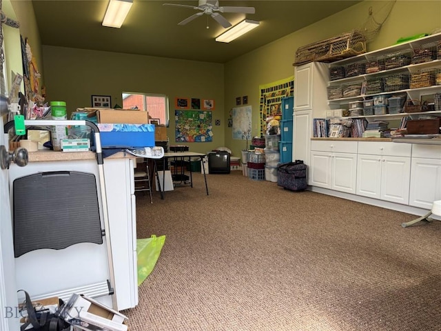 185 Howie Rd, Big Timber, MT 59011 - office featuring carpet and ceiling fan