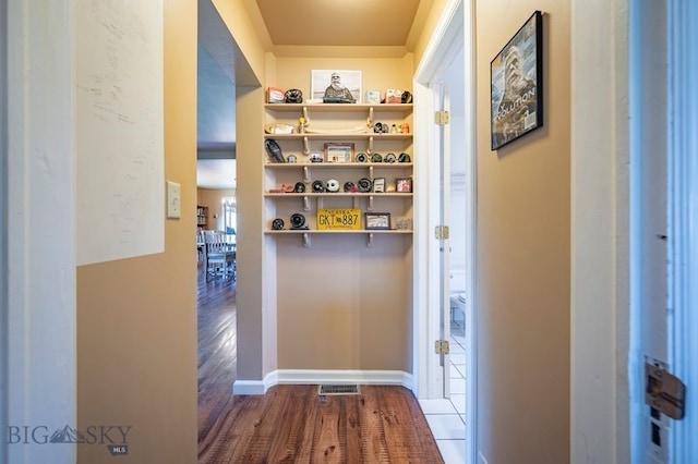 302 Ordway St S, Wilsall, MT 59086 - hall featuring wood finished floors