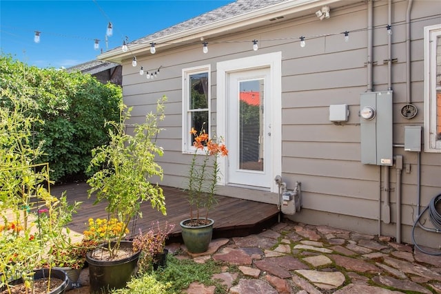 221 E Front, Butte, MT 59701 - entrance to property with a wooden deck