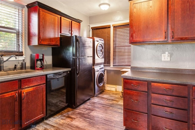 221 E Front, Butte, MT 59701 - kitchen featuring black appliances and dark brown cabinets