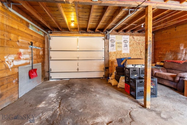 221 E Front, Butte, MT 59701 - garage with wooden walls