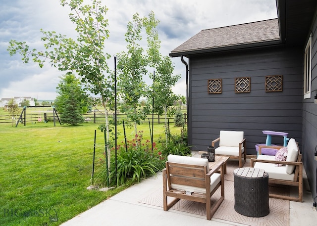 138 E Shade Tree Ln, Manhattan, MT 59741 - view of patio with an outdoor living space